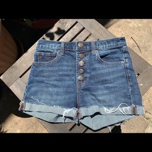 High rise denim Gap shorts